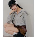 トップグレー | ナポレオン風ジップアップパーカー | RMAF　NICE CLAUP / OLIVE des OLIVE