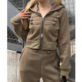 カーキ | ナポレオン風ジップアップパーカー | RMAF　NICE CLAUP / OLIVE des OLIVE