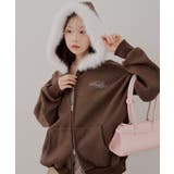 【裏起毛】キラキラなキラキラロゴファーパーカー | RMAF　NICE CLAUP / OLIVE des OLIVE | 詳細画像12 