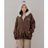 【裏起毛】キラキラなキラキラロゴファーパーカー | RMAF　NICE CLAUP / OLIVE des OLIVE | 詳細画像15 