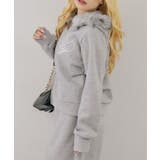【セットアップ対応】キラリと刺繍ロゴファーショートパーカー | RMAF NICE CLAUP / OLIVE des OLIVE | 詳細画像12