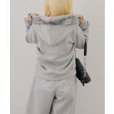 【セットアップ対応】キラリと刺繍ロゴファーショートパーカー | RMAF NICE CLAUP / OLIVE des OLIVE | 詳細画像13
