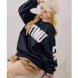 ネイビー | 【裏起毛】でかファーロゴスウェット | RMAF NICE CLAUP / OLIVE des OLIVE