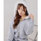 【セットアップ対応】ラインストーンショートファーパーカー | RMAF NICE CLAUP / OLIVE des OLIVE | 詳細画像35