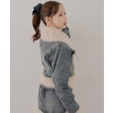 【セットアップ対応】フェイクファー付デニムブルゾン | RMAF　NICE CLAUP / OLIVE des OLIVE | 詳細画像9 