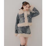 【セットアップ対応】フェイクファー付デニムブルゾン | RMAF　NICE CLAUP / OLIVE des OLIVE | 詳細画像11 