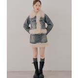 【セットアップ対応】フェイクファー付デニムブルゾン | RMAF　NICE CLAUP / OLIVE des OLIVE | 詳細画像13 