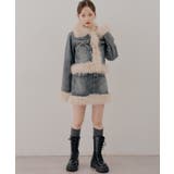 【セットアップ対応】フェイクファー付デニムブルゾン | RMAF　NICE CLAUP / OLIVE des OLIVE | 詳細画像14 