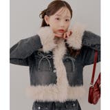 【セットアップ対応】フェイクファー付デニムブルゾン | RMAF　NICE CLAUP / OLIVE des OLIVE | 詳細画像19 