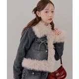【セットアップ対応】フェイクファー付デニムブルゾン | RMAF　NICE CLAUP / OLIVE des OLIVE | 詳細画像20 