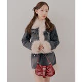 【セットアップ対応】フェイクファー付デニムブルゾン | RMAF　NICE CLAUP / OLIVE des OLIVE | 詳細画像24 