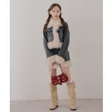【セットアップ対応】フェイクファー付デニムブルゾン | RMAF　NICE CLAUP / OLIVE des OLIVE | 詳細画像26 
