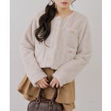 ストライプファーノーカラージャケット | RMAF NICE CLAUP / OLIVE des OLIVE | 詳細画像23