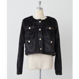 ストライプファーノーカラージャケット | RMAF NICE CLAUP / OLIVE des OLIVE | 詳細画像33