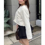ストライプファーノーカラージャケット | RMAF NICE CLAUP / OLIVE des OLIVE | 詳細画像6