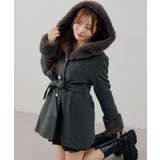 フードフェイクファー付コート | RMAF NICE CLAUP / OLIVE des OLIVE | 詳細画像1