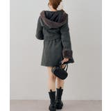 フードフェイクファー付コート | RMAF NICE CLAUP / OLIVE des OLIVE | 詳細画像11