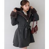 フードフェイクファー付コート | RMAF　NICE CLAUP / OLIVE des OLIVE | 詳細画像28 