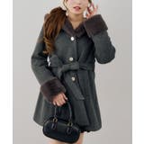 フードフェイクファー付コート | RMAF NICE CLAUP / OLIVE des OLIVE | 詳細画像5