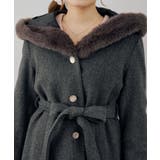 フードフェイクファー付コート | RMAF NICE CLAUP / OLIVE des OLIVE | 詳細画像25