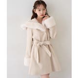 アイボリー | フードフェイクファー付コート | RMAF　NICE CLAUP / OLIVE des OLIVE