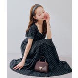 ドット柄 アシンメトリーフリルロングワンピース | RMAF NICE CLAUP / OLIVE des OLIVE | 詳細画像16