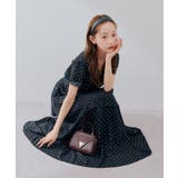 ドット柄 アシンメトリーフリルロングワンピース | RMAF NICE CLAUP / OLIVE des OLIVE | 詳細画像17