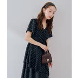 ドット柄 アシンメトリーフリルロングワンピース | RMAF NICE CLAUP / OLIVE des OLIVE | 詳細画像19
