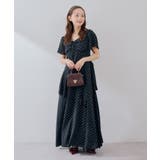 ドット柄 アシンメトリーフリルロングワンピース | RMAF NICE CLAUP / OLIVE des OLIVE | 詳細画像26