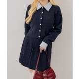 【セットアップ】ケーブルカーディガン×ミニスカート | RMAF　NICE CLAUP / OLIVE des OLIVE | 詳細画像2 