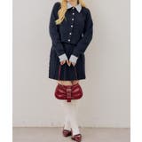 【セットアップ】ケーブルカーディガン×ミニスカート | RMAF　NICE CLAUP / OLIVE des OLIVE | 詳細画像4 