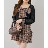 ブラウン系 | 【セットアイテム】キャミリボンチュニック×ボレロ | RMAF　NICE CLAUP / OLIVE des OLIVE