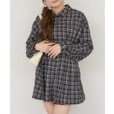 ブラック | 後ろレースアップシャツワンピース | RMAF　NICE CLAUP / OLIVE des OLIVE
