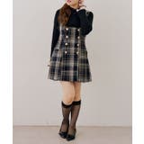 【ツイードコレクション】バックレースアップミニスカート | RMAF　NICE CLAUP / OLIVE des OLIVE | 詳細画像6 