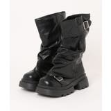 ブラック | 【M/Lサイズ展開】厚底くしゅくしゅエンジニアブーツ | RMAF NICE CLAUP / OLIVE des OLIVE