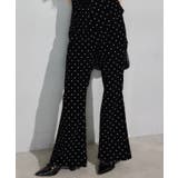【Seemi.】ベロアドットパンツ | NICE CLAUP / OLIVE des OLIVE OUTLET | 詳細画像1