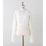 アイボリー | 【Seemi.】クロスニット | NICE CLAUP / OLIVE des OLIVE　OUTLET