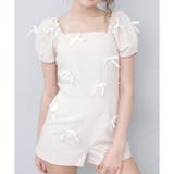 ベージュ | 【Seemi.】リボンミニサロペ | NICE CLAUP / OLIVE des OLIVE　OUTLET