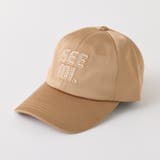 キャメル | 【Seemi.】ビジューロゴキャップ | NICE CLAUP / OLIVE des OLIVE OUTLET