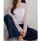 【Seemi】チュールオフショルトップス | NICE CLAUP / OLIVE des OLIVE　OUTLET | 詳細画像1 