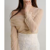 【Seemi】チュールオフショルトップス | NICE CLAUP / OLIVE des OLIVE　OUTLET | 詳細画像16 