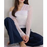 オフ | 【Seemi】チュールオフショルトップス | NICE CLAUP / OLIVE des OLIVE　OUTLET