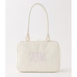 アイボリー | 【Seemi】ツイードスクエアボストンバック | NICE CLAUP / OLIVE des OLIVE OUTLET