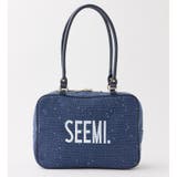 ネイビー | 【Seemi】ツイードスクエアボストンバック | NICE CLAUP / OLIVE des OLIVE OUTLET