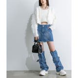 フリンジデニムミニスカート | RMAF NICE CLAUP / OLIVE des OLIVE | 詳細画像7