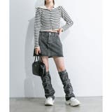 フリンジデニムミニスカート | RMAF NICE CLAUP / OLIVE des OLIVE | 詳細画像13