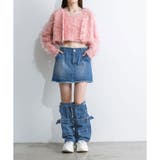 フリンジデニムミニスカート | RMAF NICE CLAUP / OLIVE des OLIVE | 詳細画像2