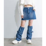 フリンジデニムミニスカート | RMAF NICE CLAUP / OLIVE des OLIVE | 詳細画像3