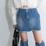 フリンジデニムミニスカート | RMAF NICE CLAUP / OLIVE des OLIVE | 詳細画像6