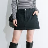 ブラック | フリンジデニムミニスカート | RMAF NICE CLAUP / OLIVE des OLIVE